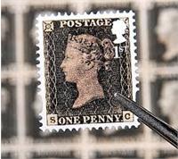سالن تمبر Stamps gallery black penny nasseri stamp پنی سیاه تمبر ناصری